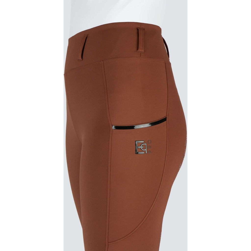 EQPRO Legging de Equitación Mindy Full Grip Burnt Umber