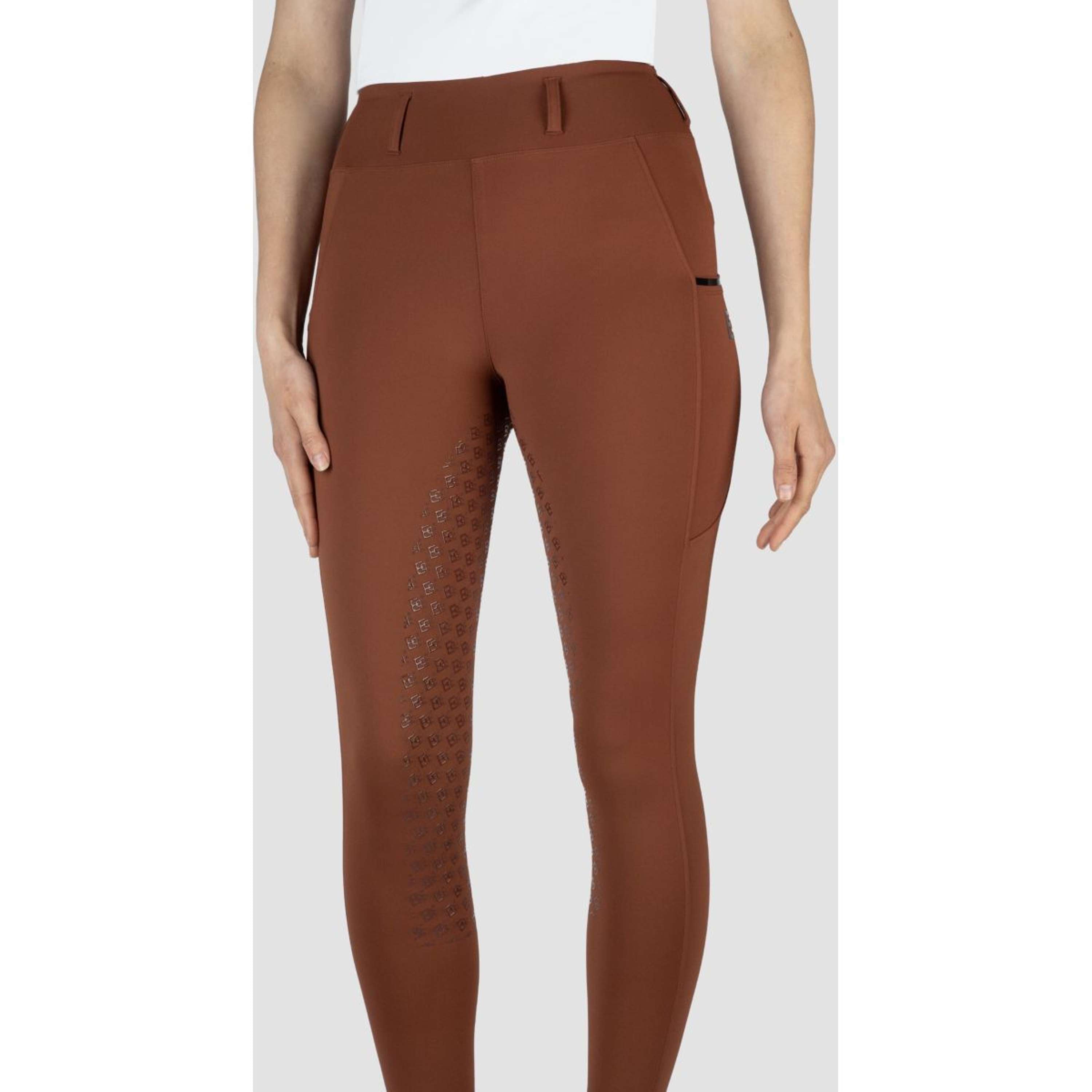 EQPRO Legging de Equitación Mindy Full Grip Burnt Umber
