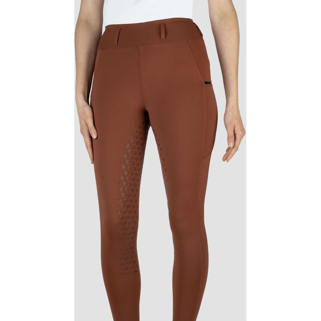 EQPRO Legging de Equitación Mindy Full Grip Burnt Umber
