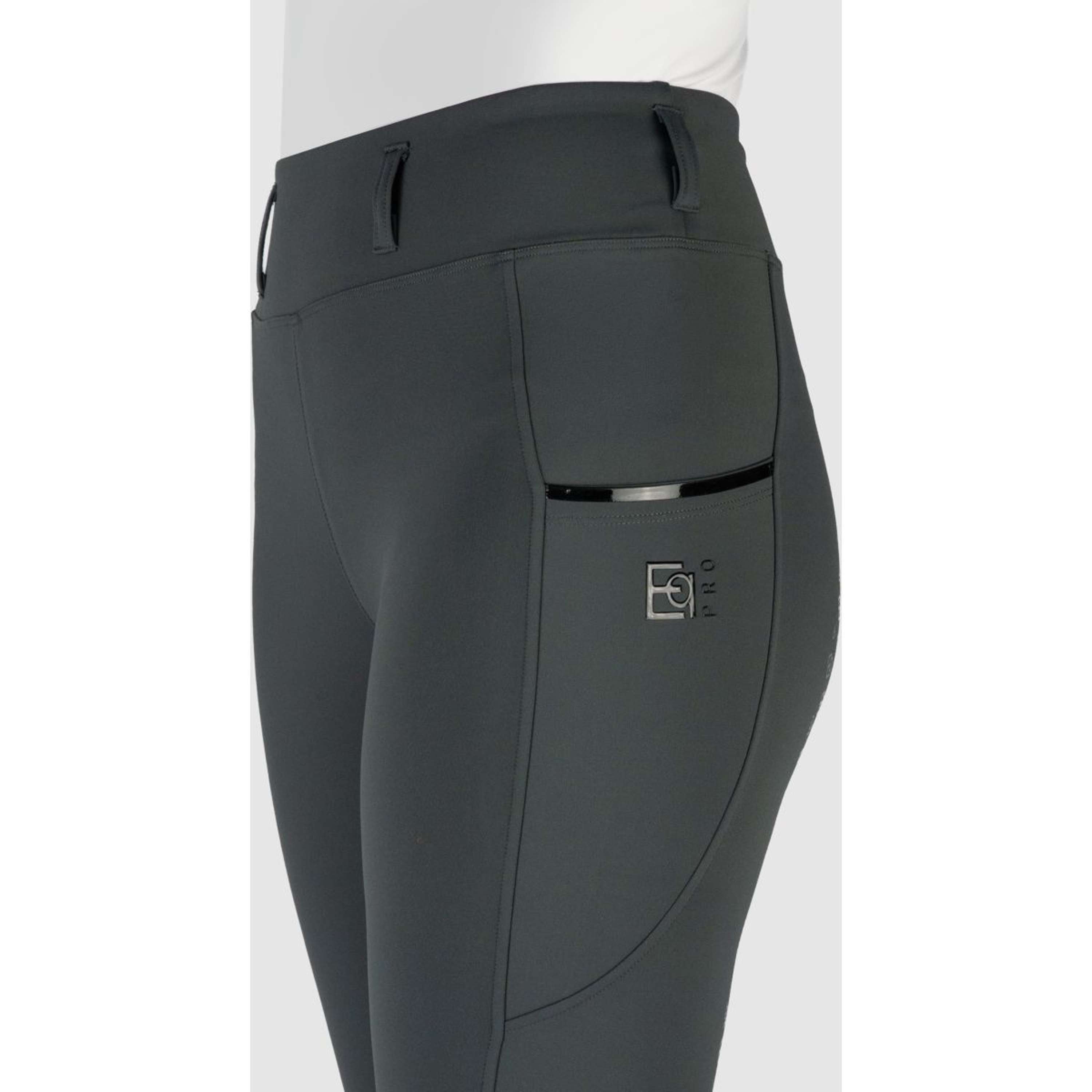 EQPRO Legging de Equitación Mindy Full Grip Shadow Steel