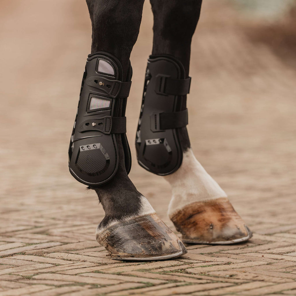 EQPRO Botas para tendones Carbon Look Negro