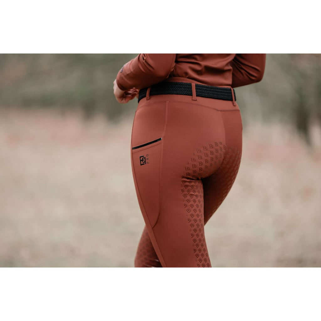 EQPRO Legging de Equitación Mindy Full Grip Burnt Umber