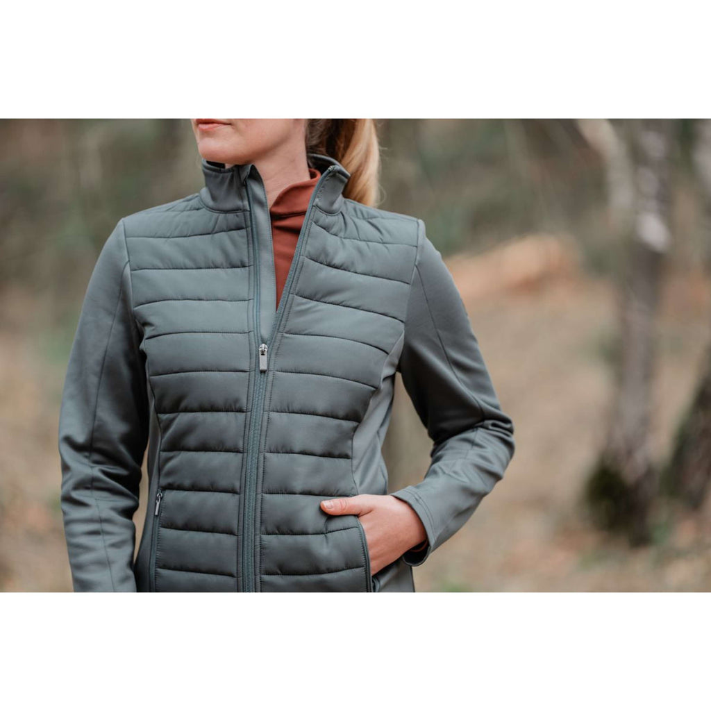 EQPRO Sudadera con capucha y cremallera Geneviève Blue Mist