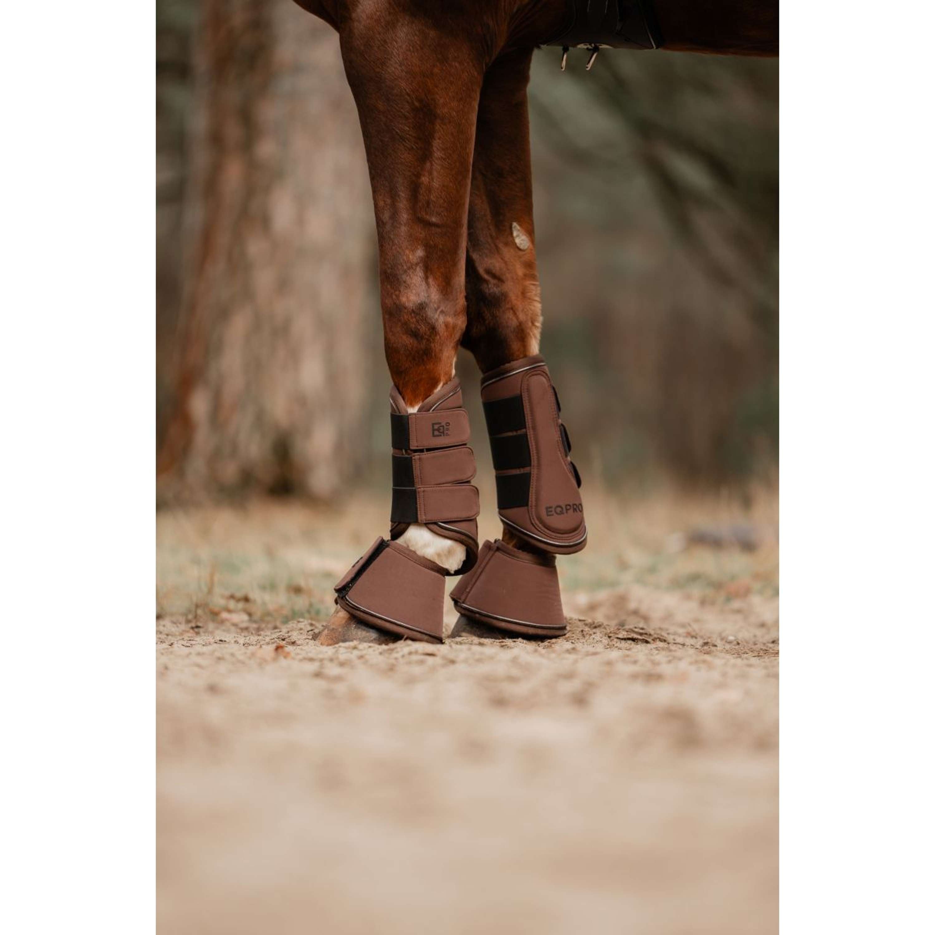 EQPRO Protectores de piernas Softshell Chocolate