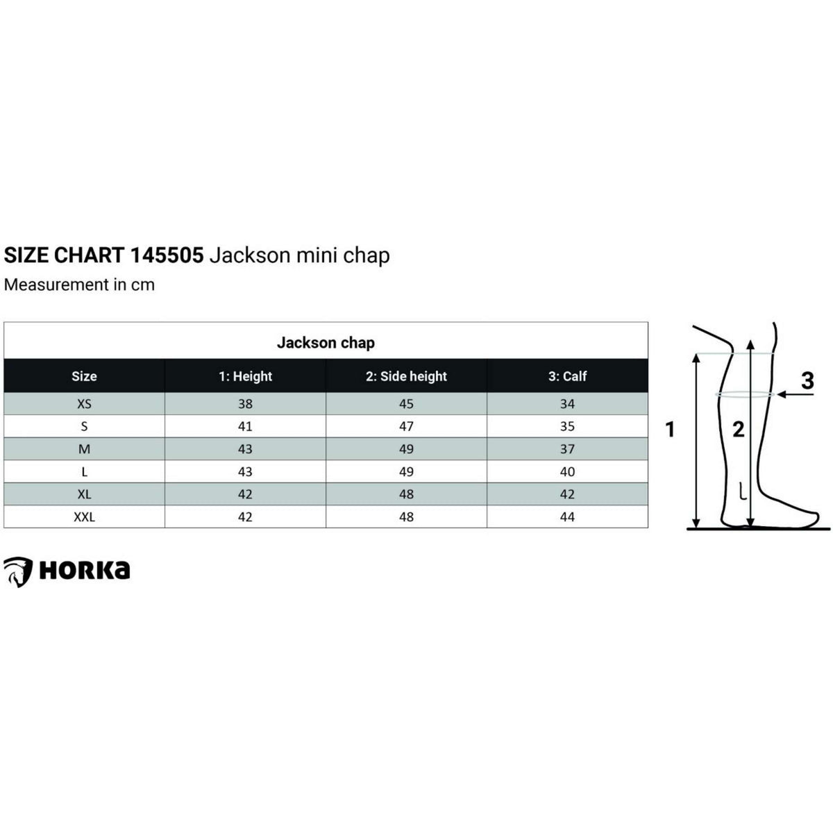 HORKA Chaps Jackson Negro