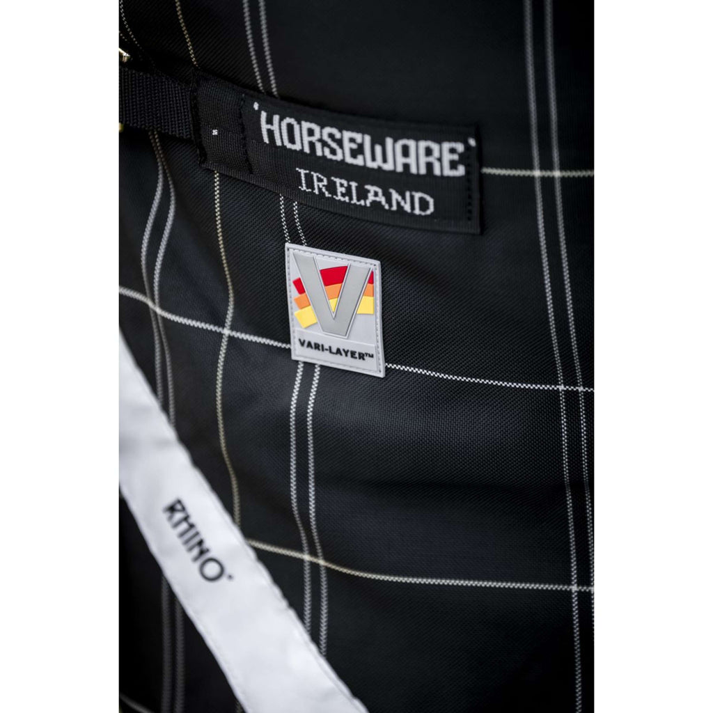 Rhino Wug Turnout 250g Varilayer Black/Grey/White Check/Gray