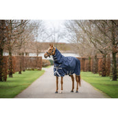 Amigo Turnout Rug Integrated 1200D 150g Navy/Titanium Grey/Silver