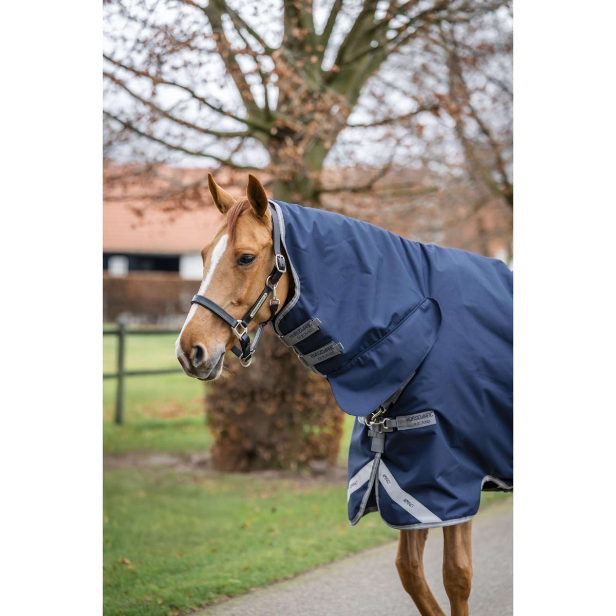 Amigo Turnout Rug Integrated 1200D 150g Navy/Titanium Grey/Silver