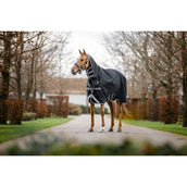 Amigo Turnout Rug Integrated 1200D 250g Black/Titanium Grey/Silver