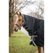 Amigo Turnout Rug Integrated 1200D 250g Black/Titanium Grey/Silver