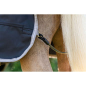 Amigo Turnout Rug 1200D Pony 250g Black/Titanium Grey/Silver