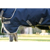 Amigo Turnout Rug 1200D Plus Pony 250g Navy/Titanium Grey/Silver