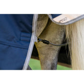 Amigo Turnout Rug 1200D Plus Pony 250g Navy/Titanium Grey/Silver