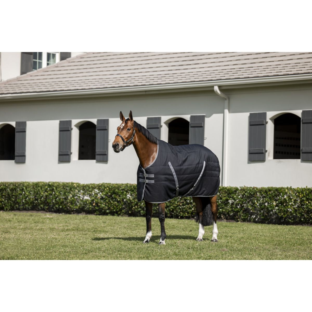 Rambo Manta de Establo 400g Black/Thunderstorm Grey/Silver