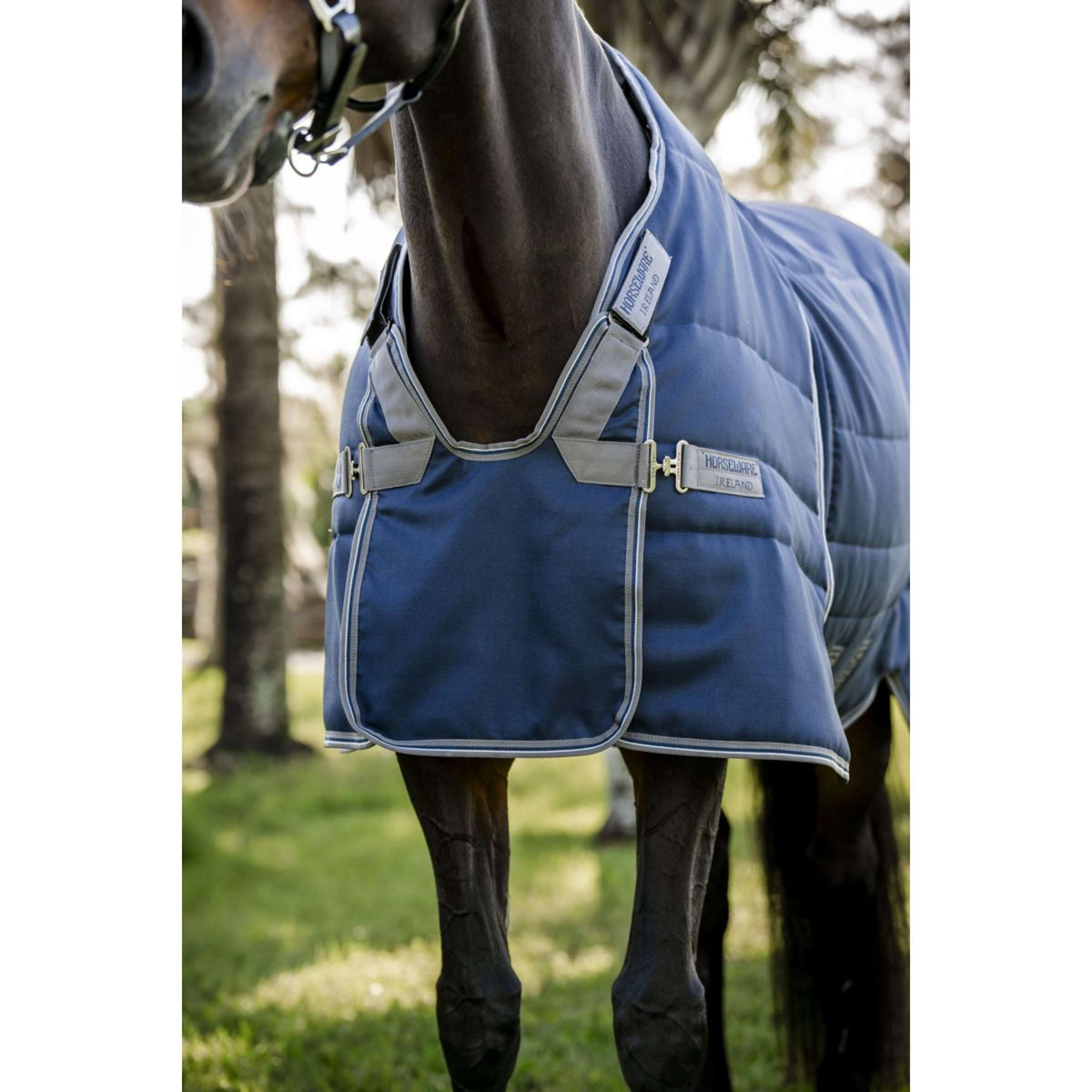 Rambo Optimo Manta de Establo 400g Navy/Thunderstorm Grey/Silver