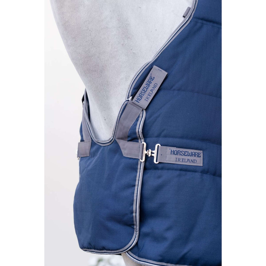Rambo Optimo Manta de Establo Plus 400g Navy/Thunderstorm Grey/Silver