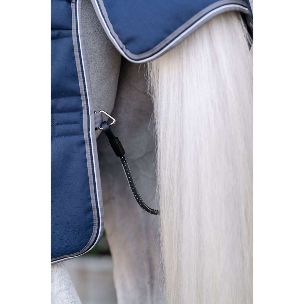 Rambo Optimo Manta de Establo Plus 400g Navy/Thunderstorm Grey/Silver