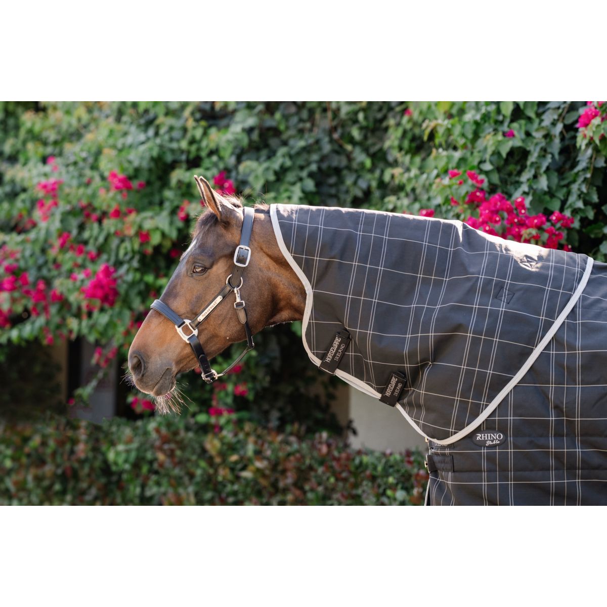 Rhino Cubrecuellos Stable 200g Black/Grey/White Check/Gray