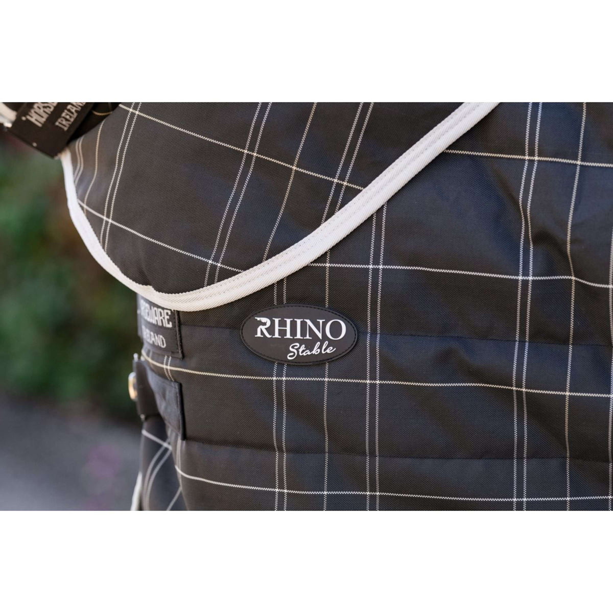 Rhino Cubrecuellos Stable 200g Black/Grey/White Check/Gray