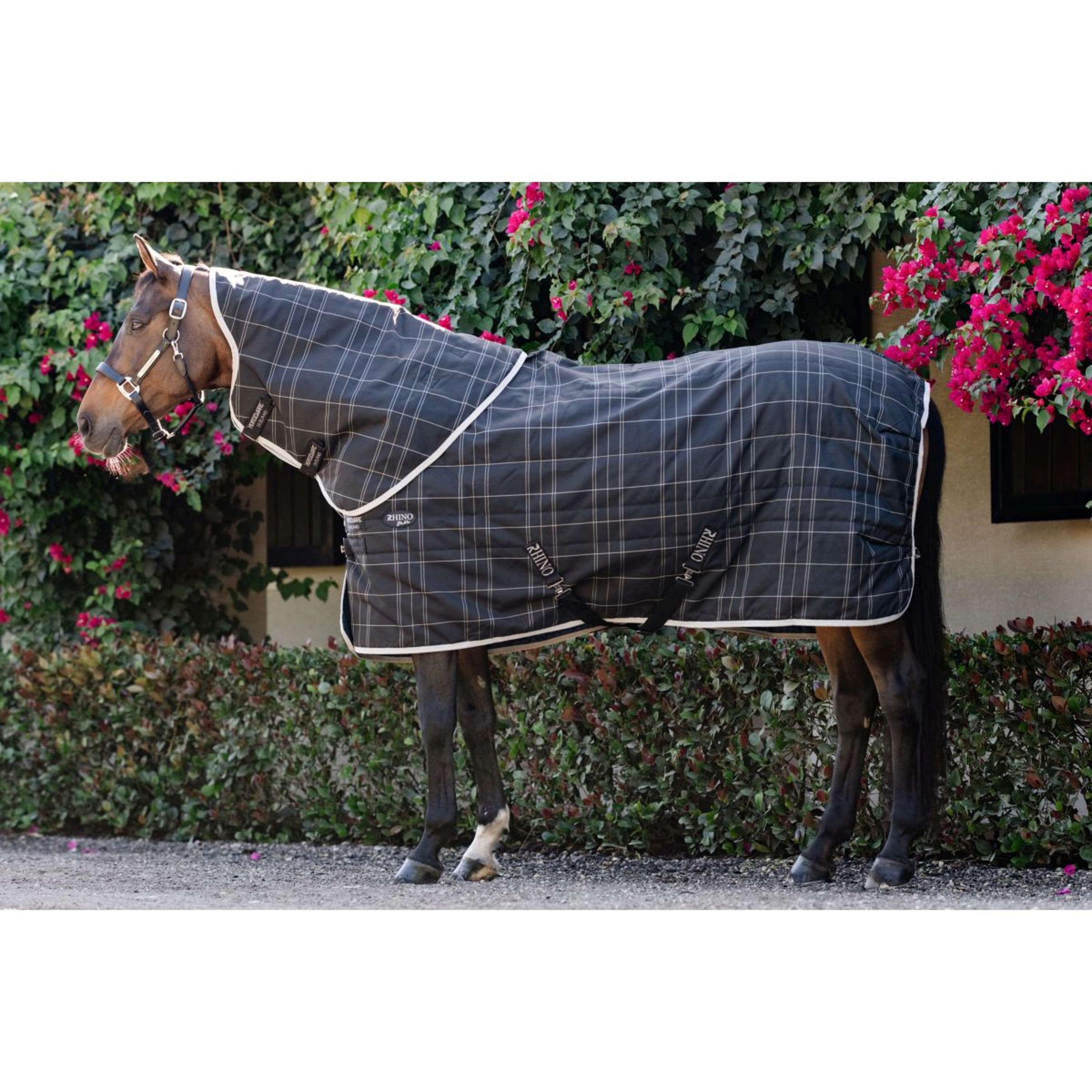 Rhino Cubrecuellos Stable 100g Black/Grey/White Check/Gray