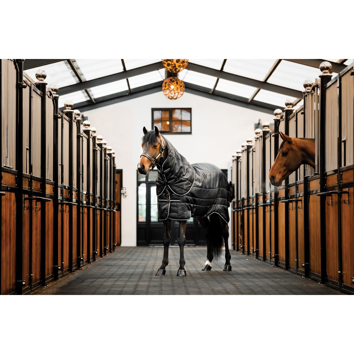 Horseware Estable de capa fácil y pesado 400g Negro/Negro