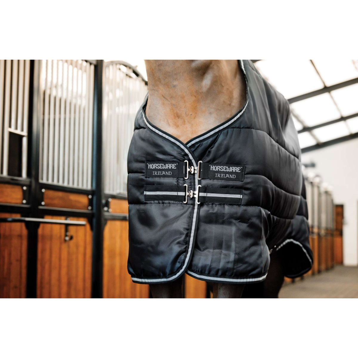 Horseware Estable de capa fácil y pesado 400g Negro/Negro