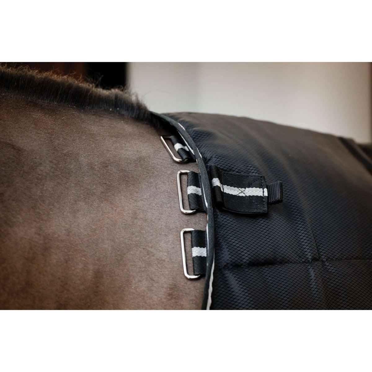 Horseware Estable de capa fácil y pesado 400g Negro/Negro
