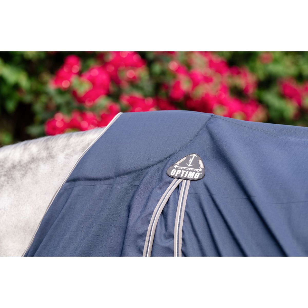 Rambo Optimo Manta de Establo New Navy/Thunderstorm Grey/Silver