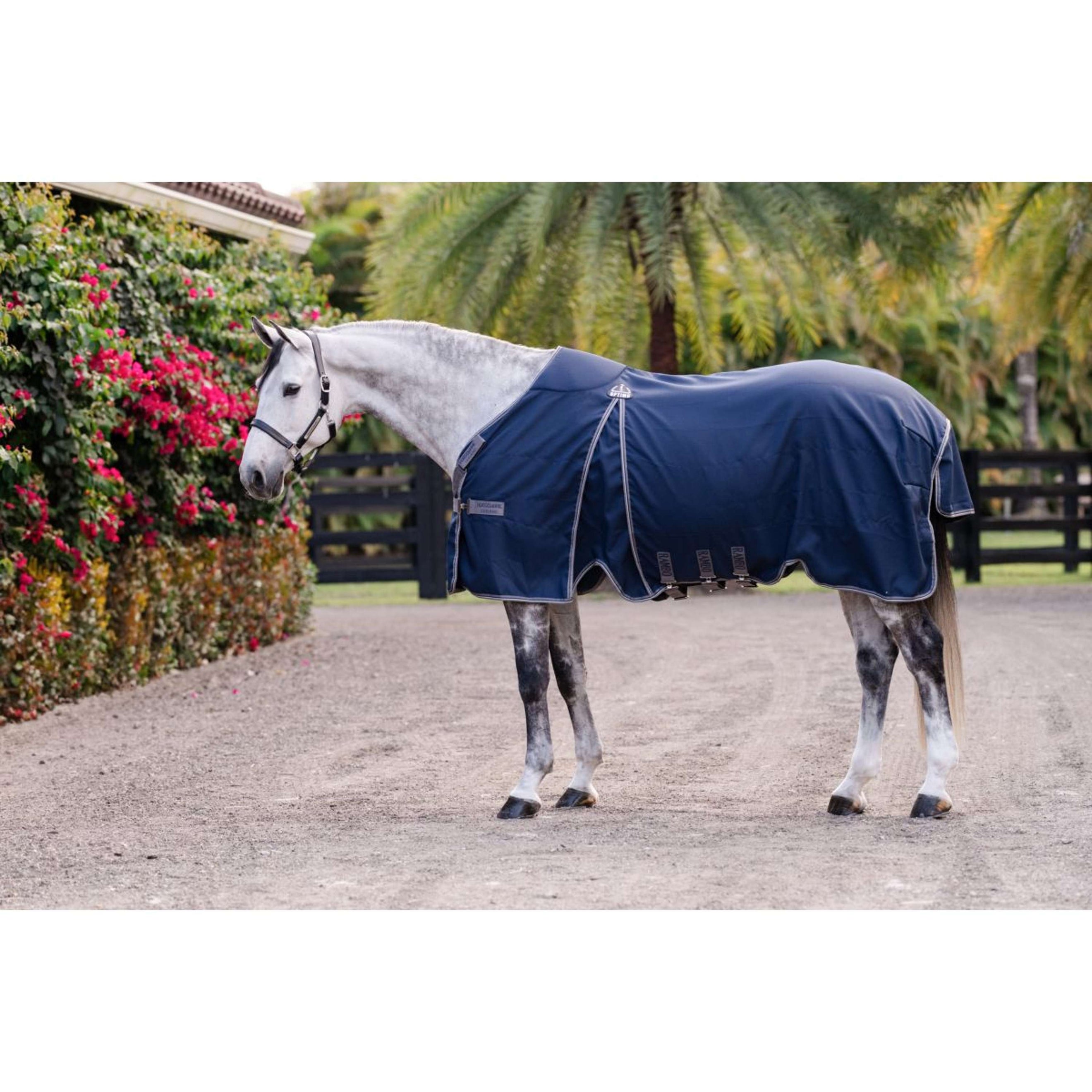 Rambo Optimo Manta de Establo New Navy/Thunderstorm Grey/Silver