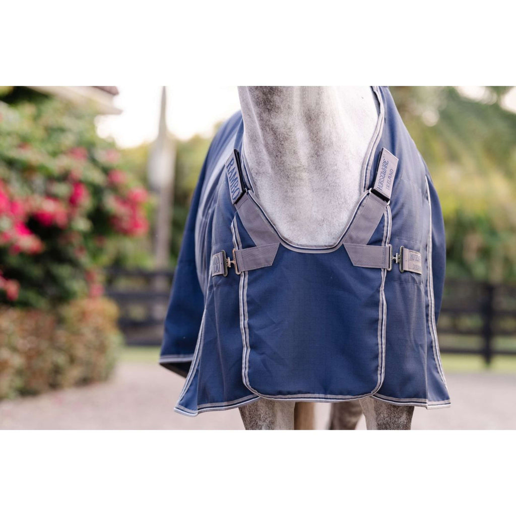 Rambo Optimo Manta de Establo New Navy/Thunderstorm Grey/Silver