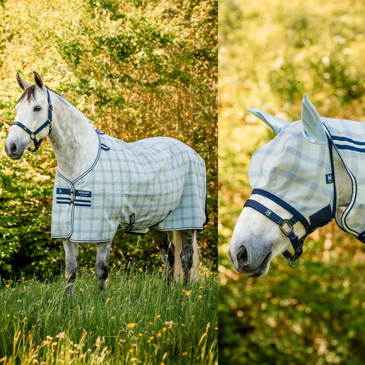 Horseware Máscara para Moscas Newmarket Witney Navy