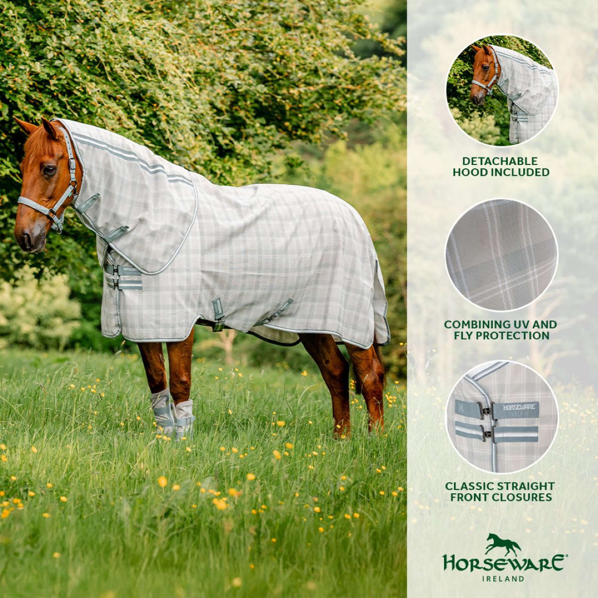 Horseware Manta Antimoscas Newmarket Plus Witney Charcoal