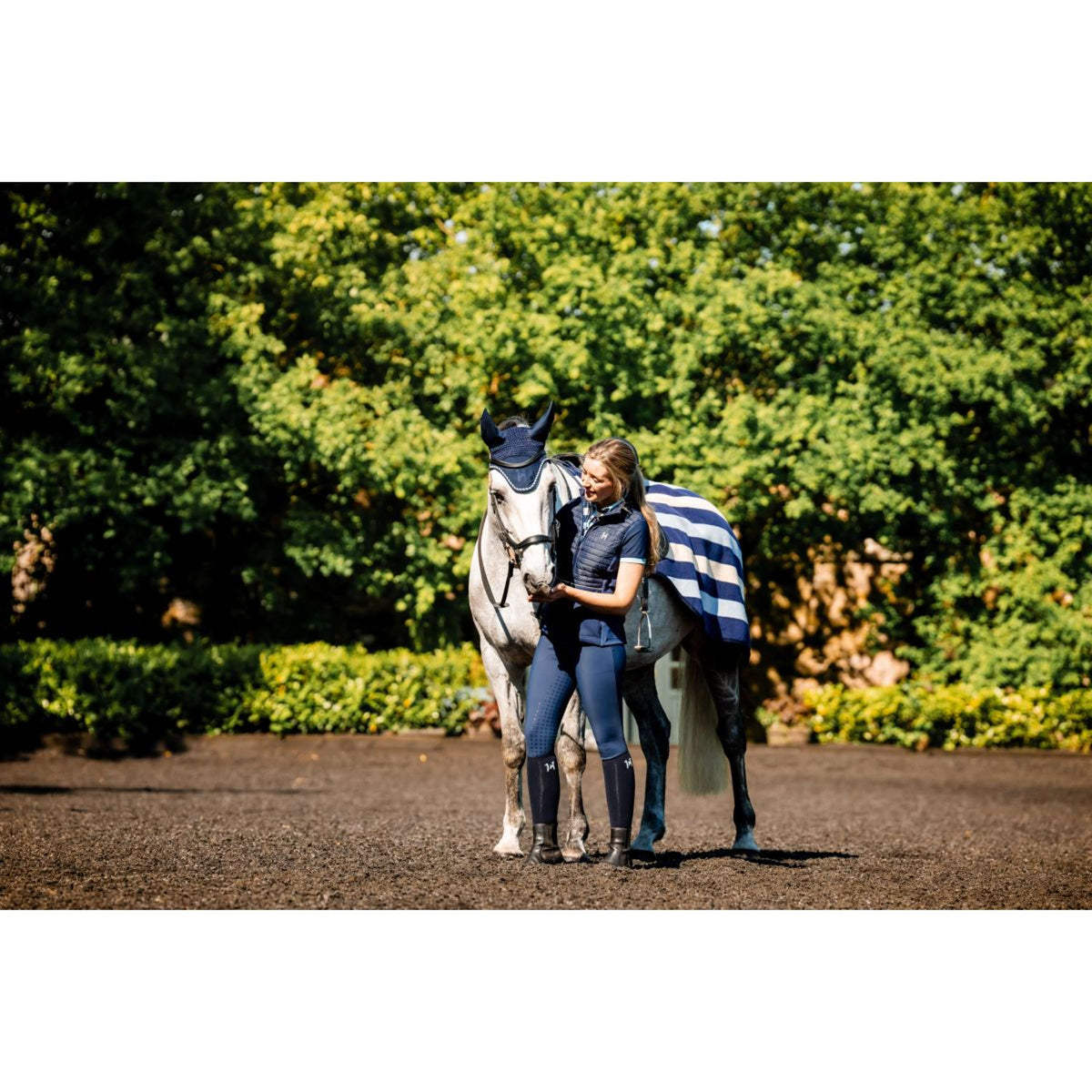 Horseware Manta de ejercicio Newmarket Witney Navy