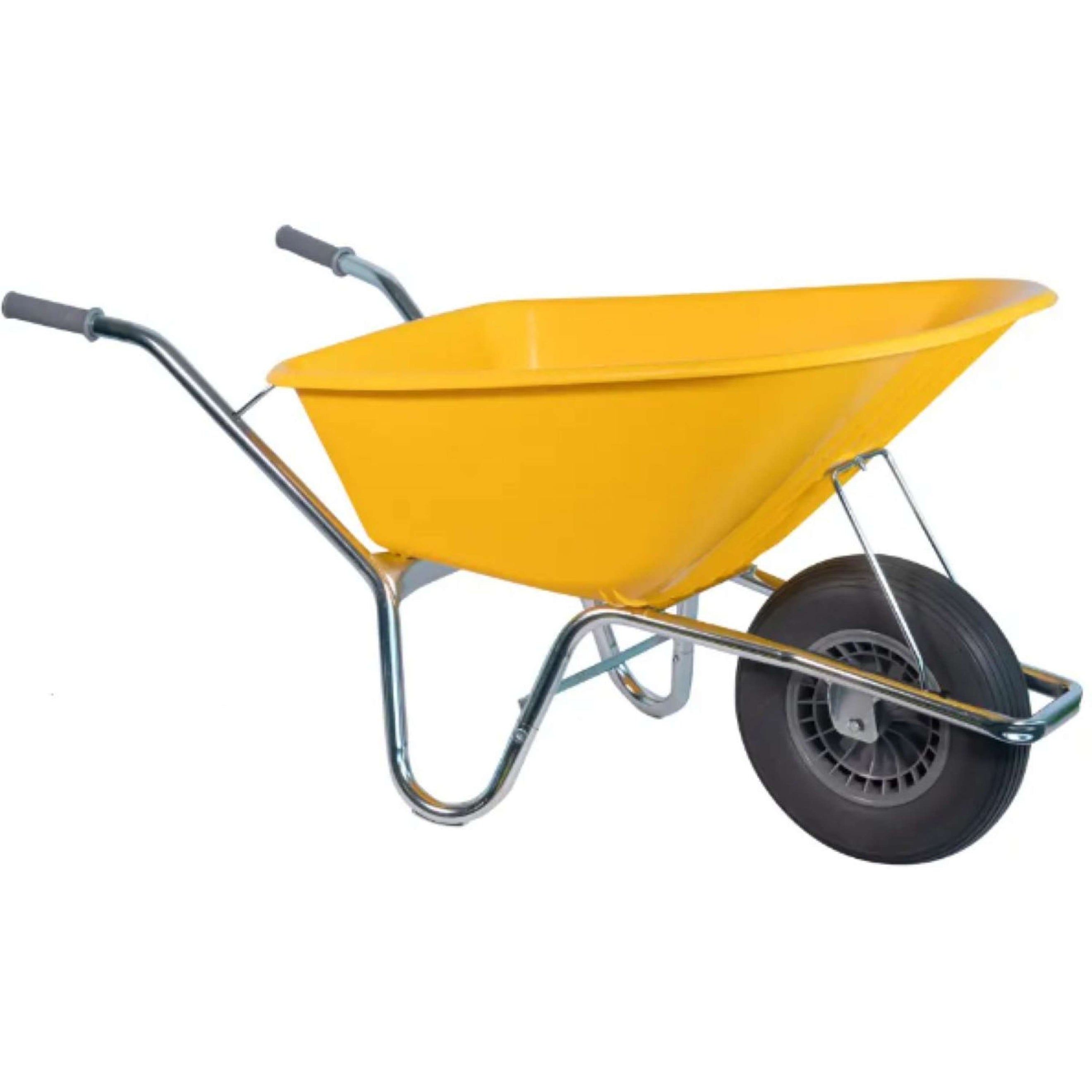 Hummer Carretilla de obra Basic Rueda antipinchazos Amarillo Hummer Carretilla de obra Basic Rueda antipinchazos Amarillo