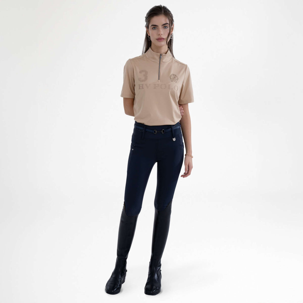 HV Polo Legging de EquitaciÃ³n HVPFavourite Full Grip Navy