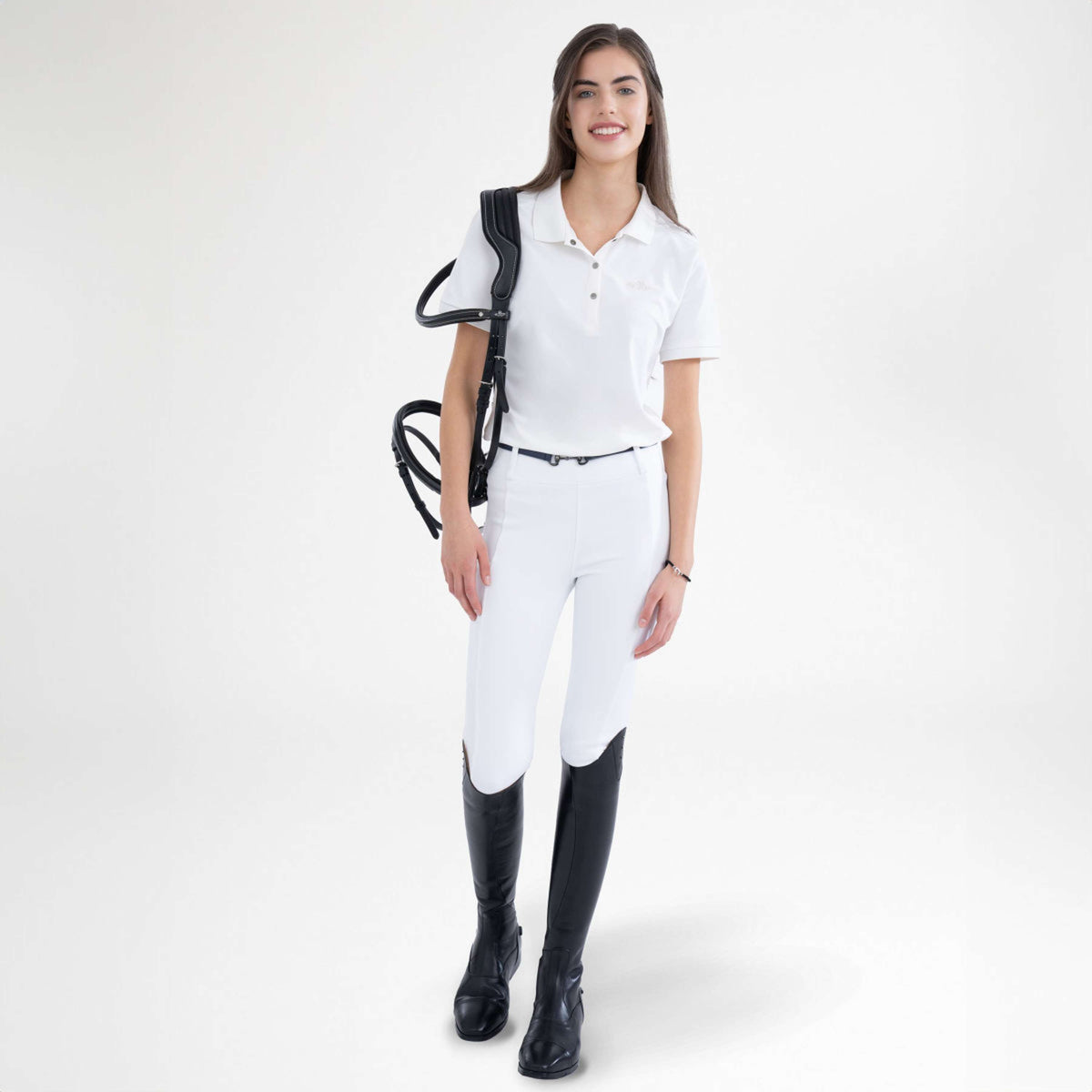 HV Polo Legging de EquitaciÃ³n HVPManou Full Grip Blanco