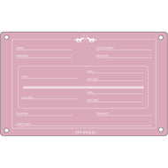 HV Polo Placa de Establo HVPPolo InglÃ©s Pretty Pink