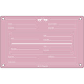 HV Polo Placa de Establo HVPPolo InglÃ©s Pretty Pink