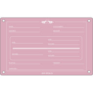 HV Polo Placa de Establo HVPPolo InglÃ©s Pretty Pink