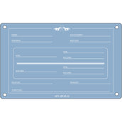 HV Polo Placa de Establo HVPPolo InglÃ©s Powder Blue