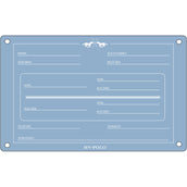 HV Polo Placa de Establo HVPPolo InglÃ©s Powder Blue