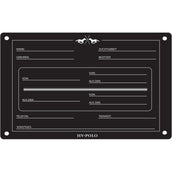 HV Polo Placa de Establo HVPPolo InglÃ©s Negro