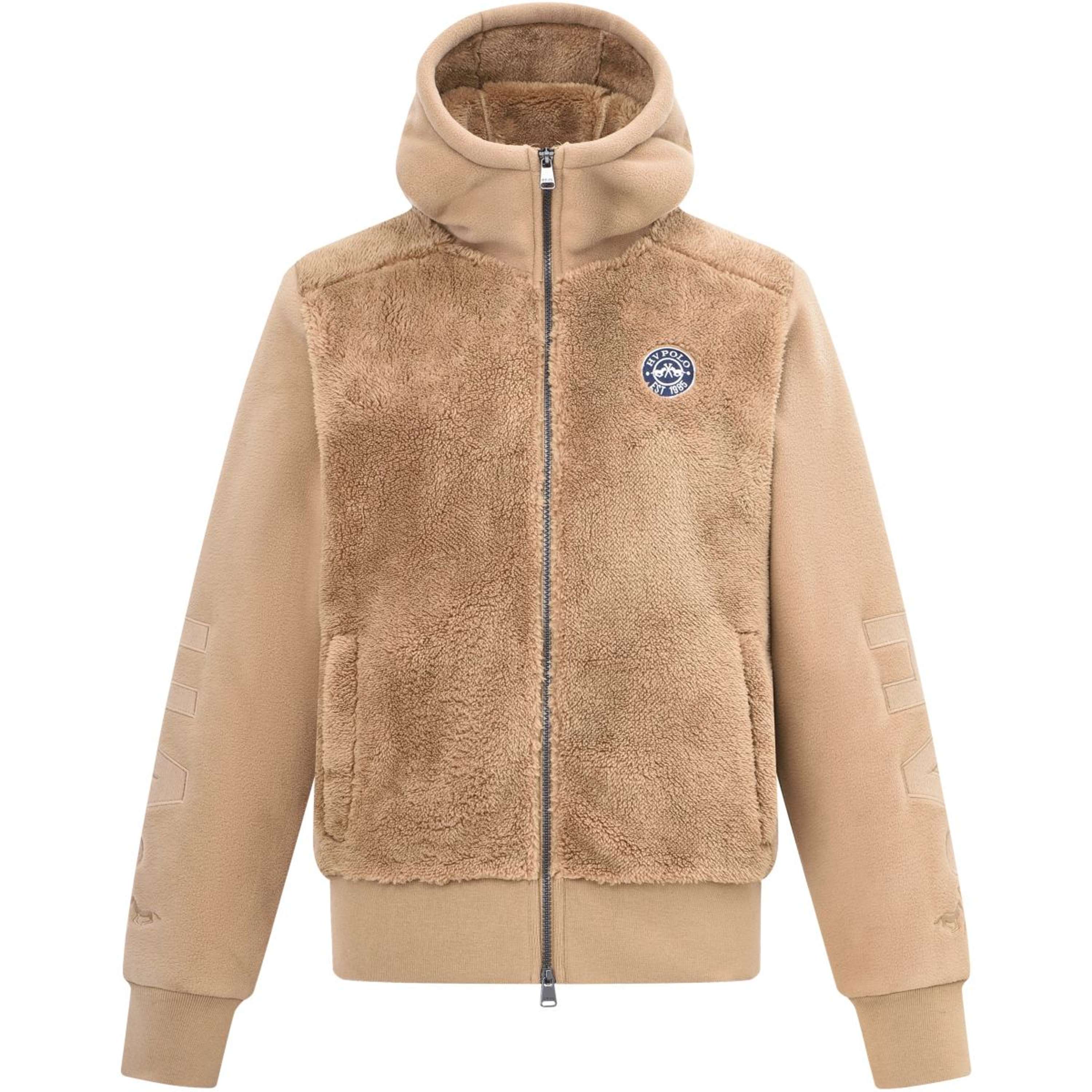 HV Polo Sudadera con capucha y cremallera HVPRoyce Camel