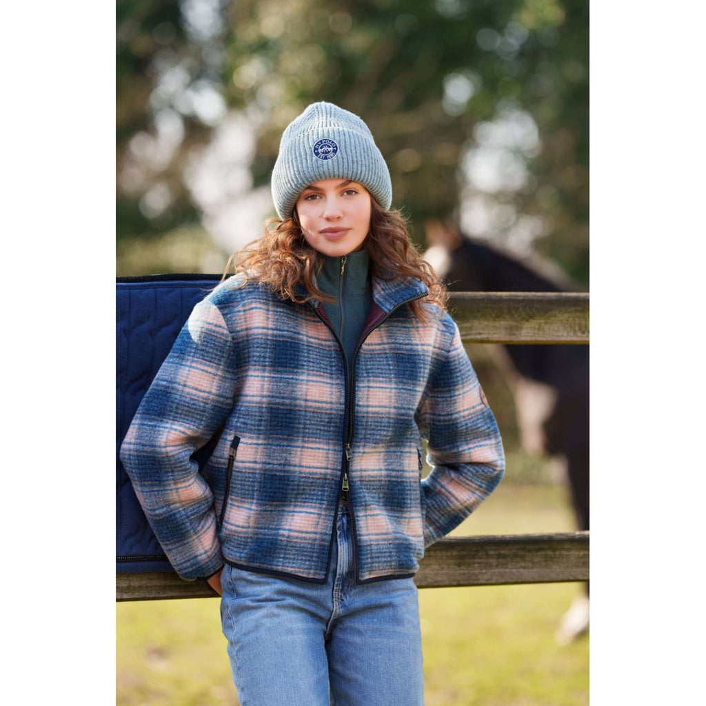 HV Polo Sudadera con capucha y cremallera HVPCarlotta check Navy