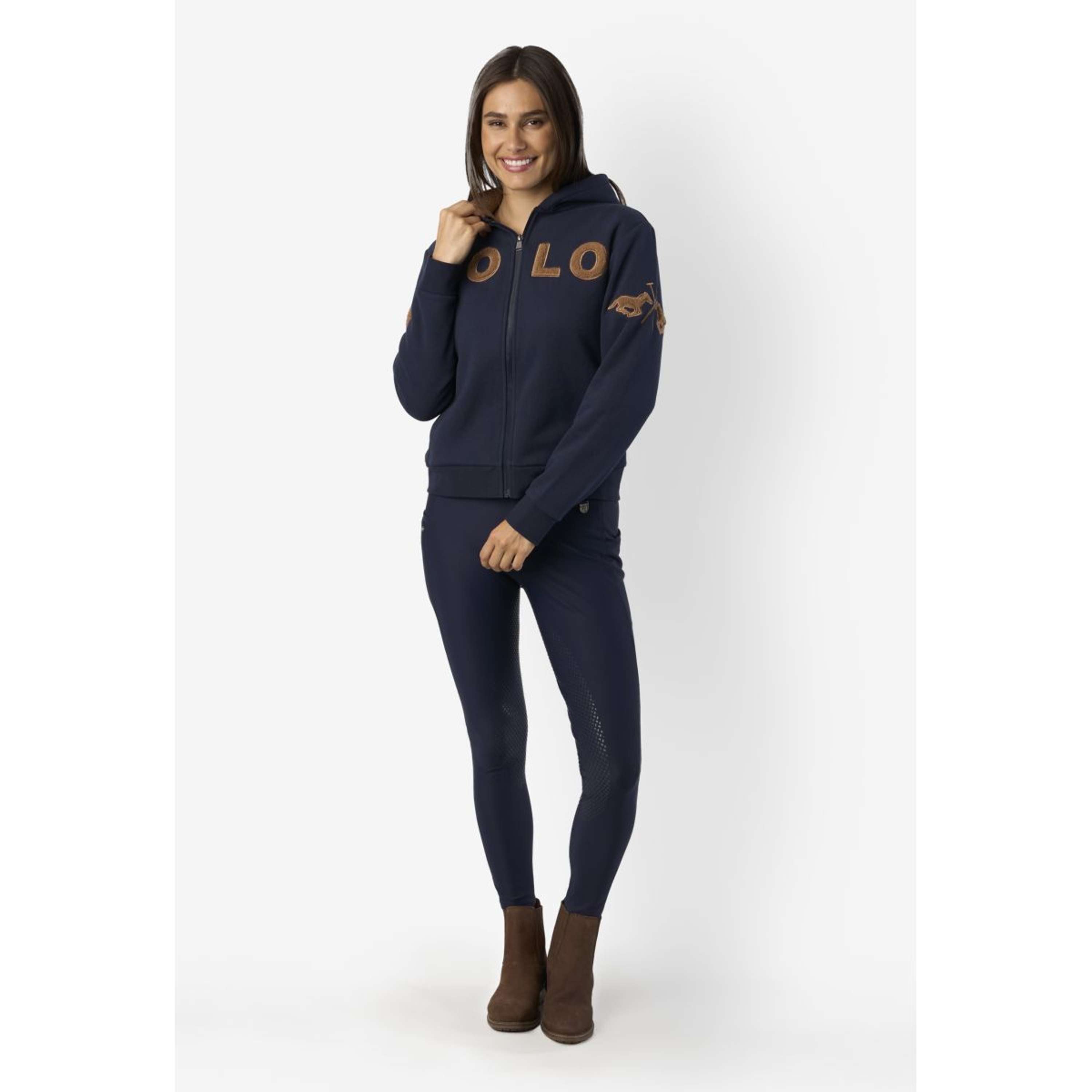 HV Polo Sudadera con capucha y cremallera HVPReina Navy