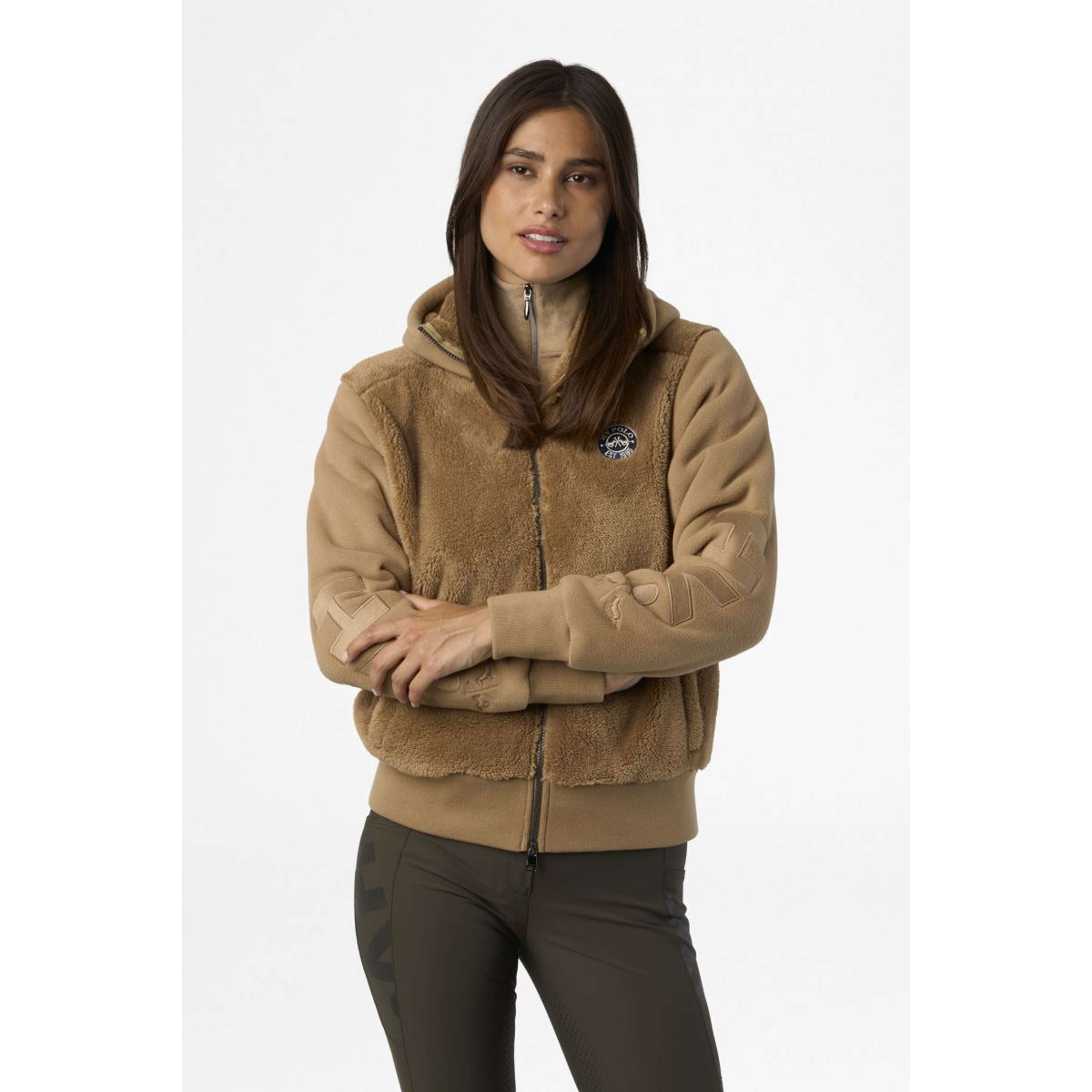 HV Polo Sudadera con capucha y cremallera HVPRoyce Camel