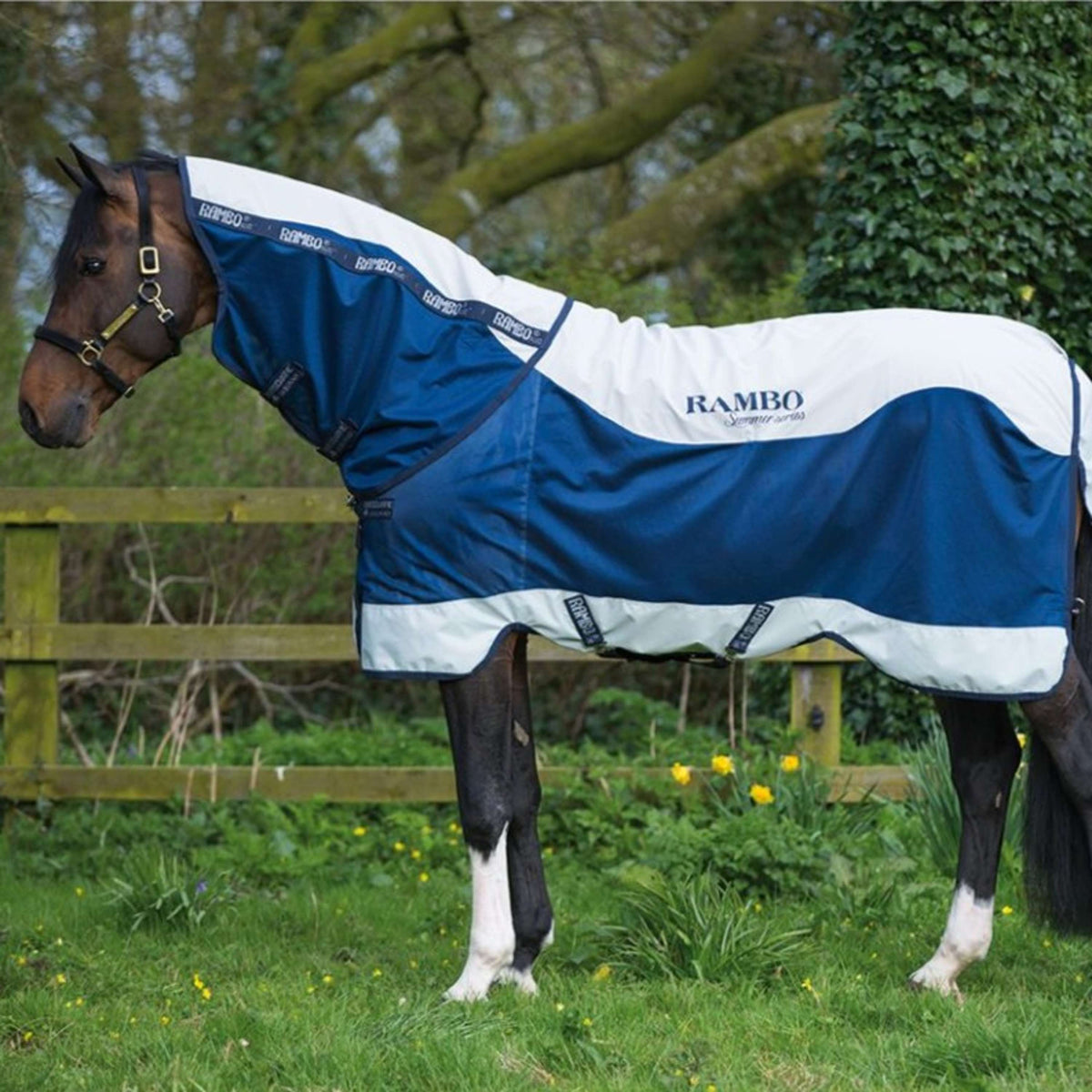 Rambo Summer Series Turnout V-front Azul/Gris
