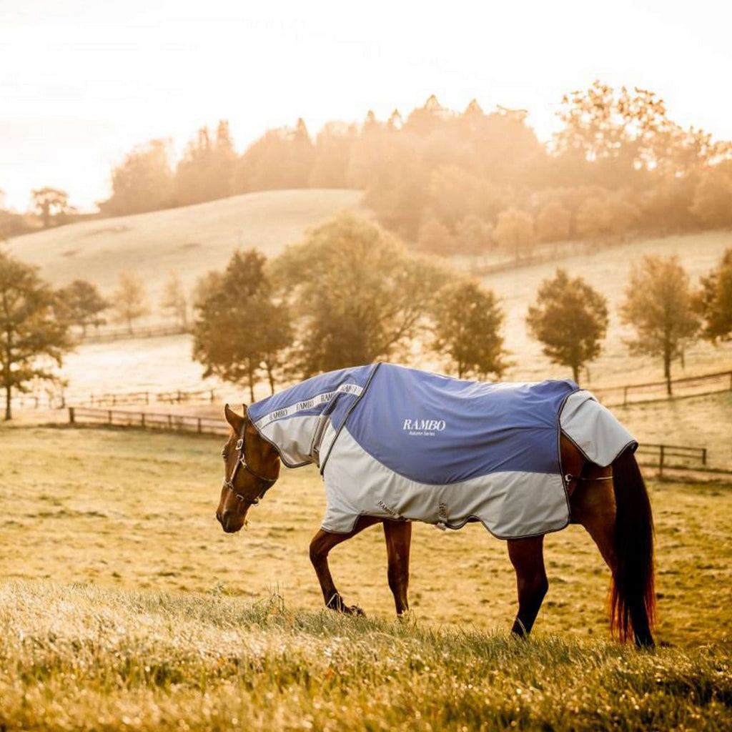 Rambo Autumn Series Turnout Marino/Gris Puntos