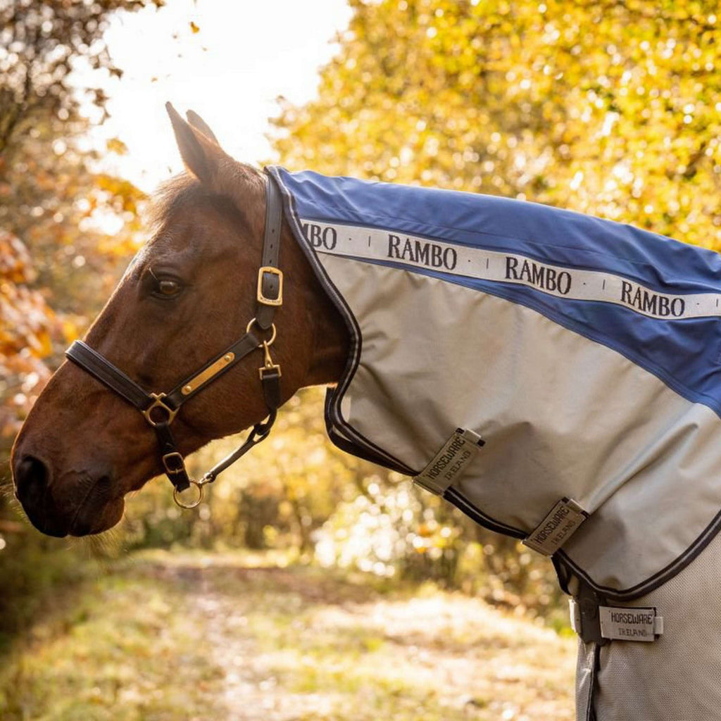 Rambo Autumn Series Turnout Marino/Gris Puntos