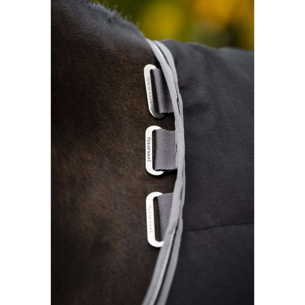 Rambo Manta de Establo 100g Black/Thunderstorm Grey/Silver